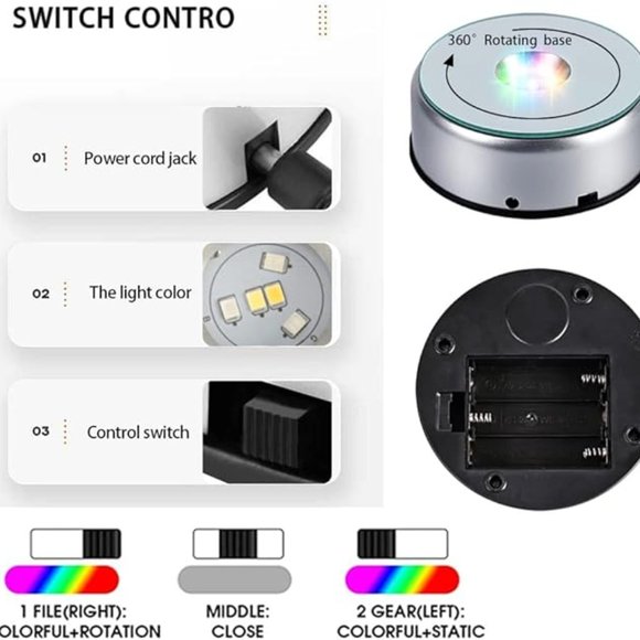 Rotating Light-up Display Stand - Picture 2 of 5